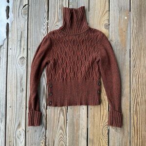 Apt. 9 orange knit turtleneck sweater